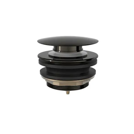 Bonde de vidage clic-clac pour baignoire 70 mm Noir Métallisé - TRES 13474010KM