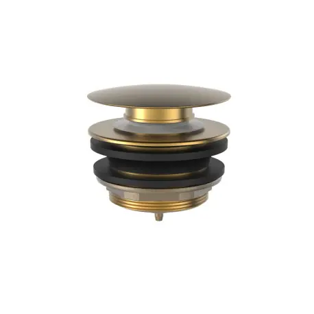 Bonde de vidage clic-clac pour baignoire 70 mm Or Mat 24K - TRES 13474010OM