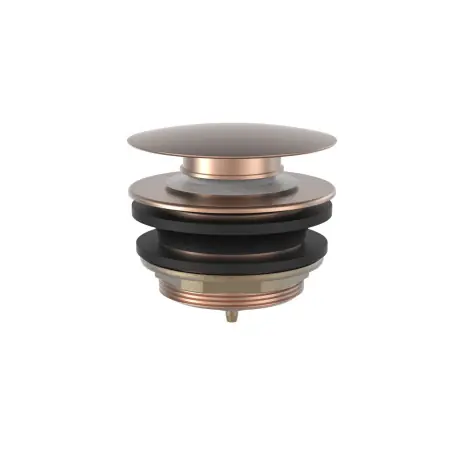 Bonde de vidage clic-clac pour baignoire 70 mm Or Rose Mat 24K - TRES 13474010OPM