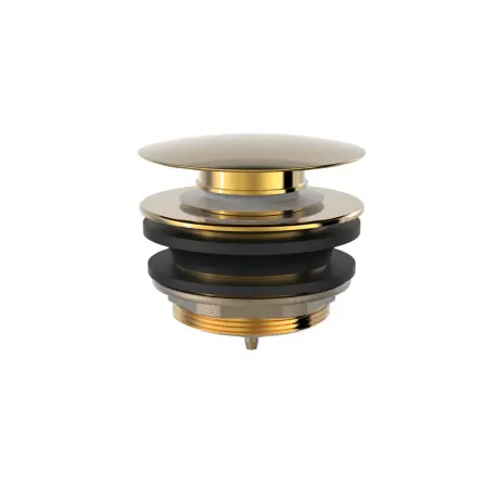 Bonde de vidage clic-clac pour baignoire 70 mm Or 24K - TRES 13474010OR