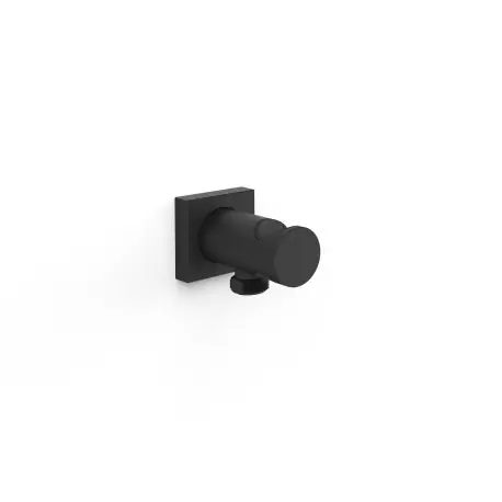 Support fixe avec arrivée d’eau pour douchette Noir mat - TRES 21118221NM
