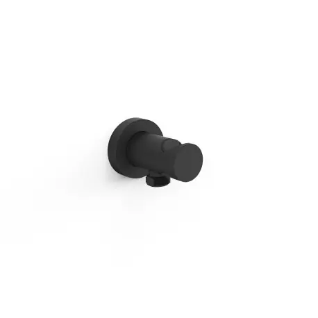 Support fixe avec arrivée d’eau pour douchette Noir mat - TRES 26118221NM