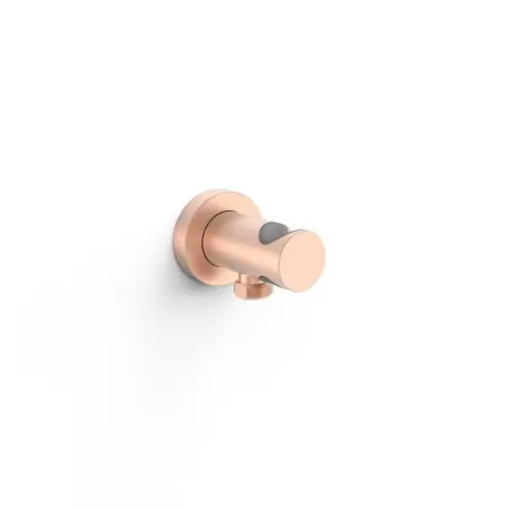 Support fixe avec arrivée d’eau pour douchette Or Rose Mat 24K - TRES 26118221OPM