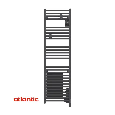 Sèche-serviettes électrique connecté 300W Anthracite DORIS NEO Etroit - ATLANTIC 851271