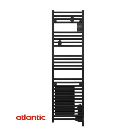 Sèche-serviettes électrique soufflant connecté 1500W Noir DORIS NEO Etroit - ATLANTIC 851296