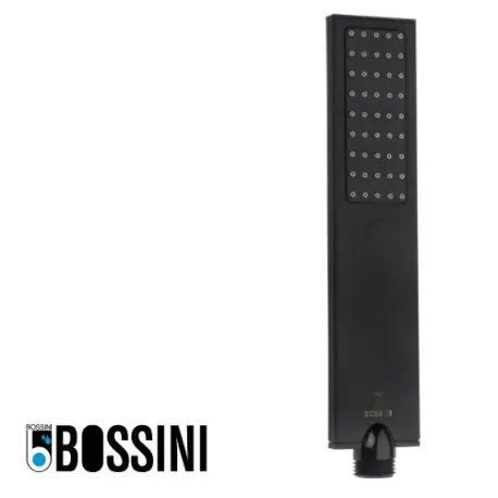 Douchette laiton jet de pluie flat one noir mat BLACK & WHITE - BOSSINI B00270073