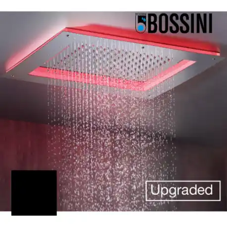 Cadre rétrofit à LED chromothérapie noir mat pour plafonds de douche - Bossini HI0001073