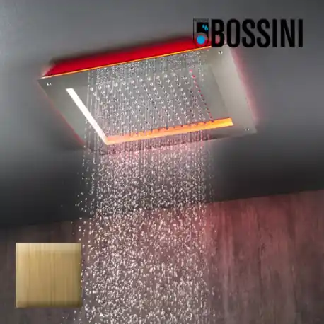 Cadre rétrofit à LED chromothérapie bronze pour plafonds de douche - Bossini HI0391022