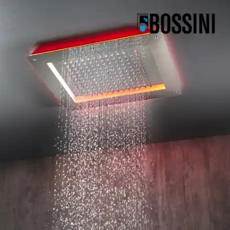 Cadre rétrofit à LED chromothérapie chromé pour plafonds de douche - Bossini HI0391030