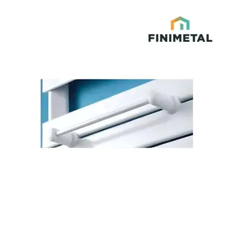 Barre porte-serviette 375 mm blanc SILAY-APANEO - Finimetal 3900147