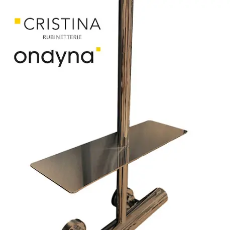 Porte savon pour colonnes cristina or rose brosse - CRISTINA ONDYNA AB00334P