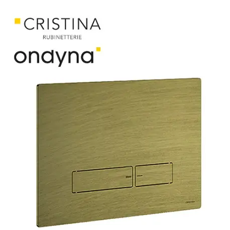 Plaque de commande pour wc suspendu vieux bronze mat - CRISTINA ONDYNA AC10093