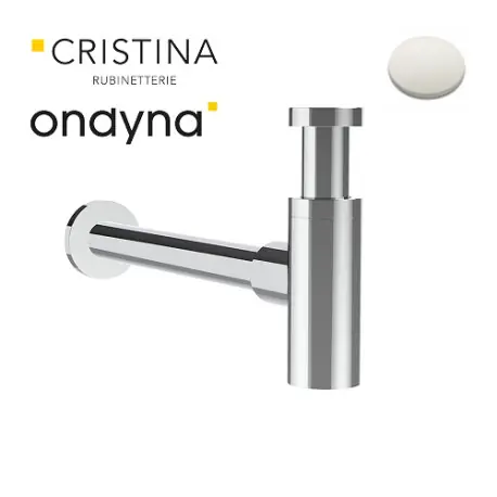 Siphon de lavabo laiton white mat - CRISTINA ONDYNA AC39024