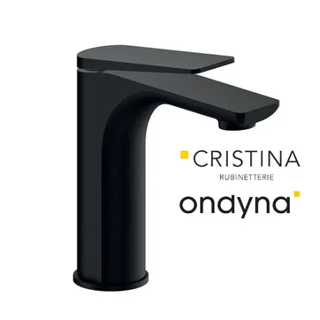 Mitigeur lavabo regular blade avec vidage up&down black mat - CRISTINA ONDYNA BA22013