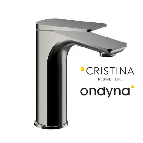Mitigeur lavabo regular blade ac vidage up&down metal brosse - CRISTINA ONDYNA BA22077