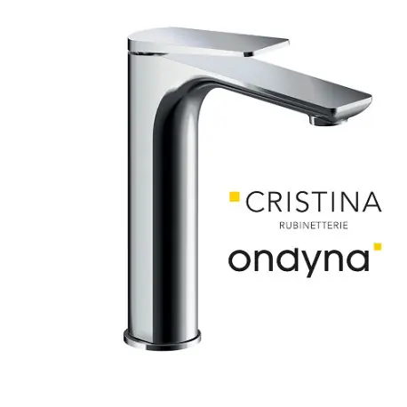 Mitigeur lavabo mi-haut avec vidage up&down chromé - CRISTINA ONDYNA BA22751