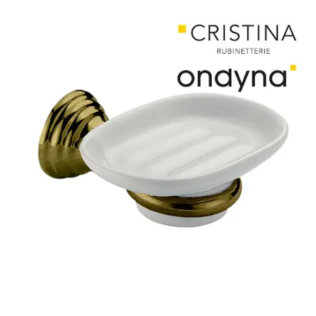 Porte savon museo ceramique vieux bronze - CRISTINA ONDYNA CA12293