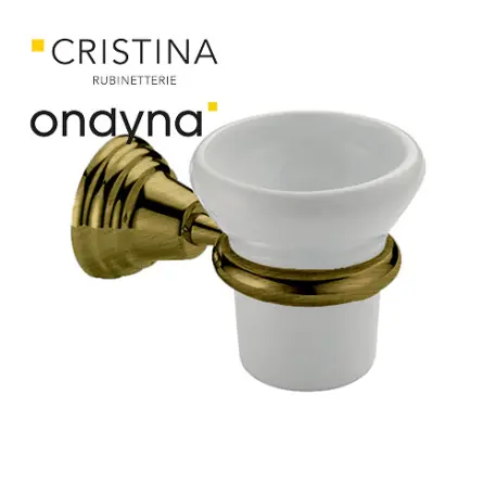 Porte verre museo ceramique vieux bronze - CRISTINA ONDYNA CA14293
