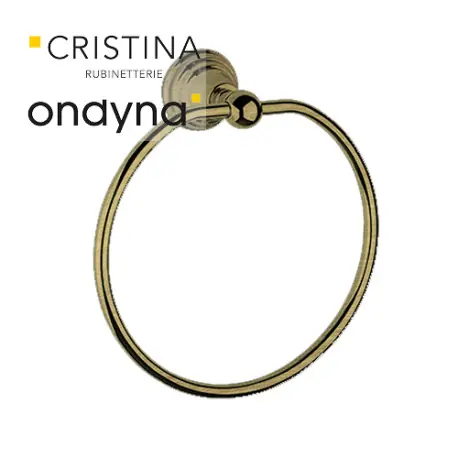 Porte serviette museo anneau carre vieux bronze - CRISTINA ONDYNA CA20793