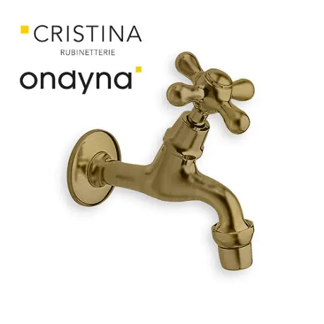 Robinet de puisage mural impero vieux bronze - CRISTINA ONDYNA IM65293