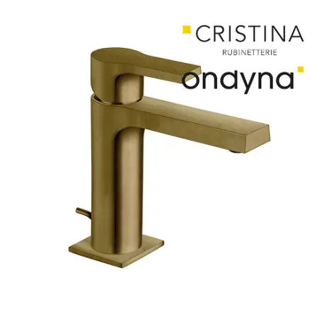 Mitigeur lavabo medium omega vidage vieux bronze mat - CRISTINA ONDYNA OG22393