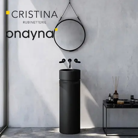 Vasque lave mains sur pied oke blackmat - CRISTINA ONDYNA OKE13