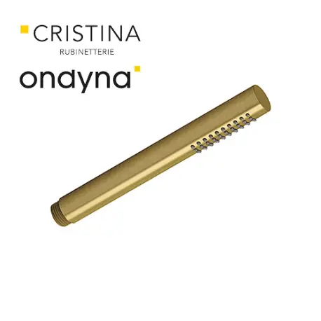 Douchette monojet ronde anticalcaire metal vieux bronze mat - CRISTINA ONDYNA PD11593