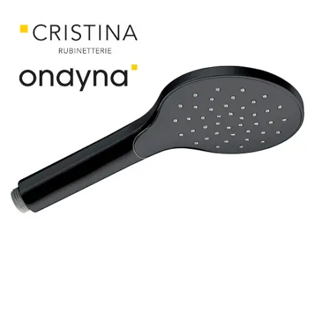 Douchette monojet ronde blackmat - CRISTINA ONDYNA PD18413