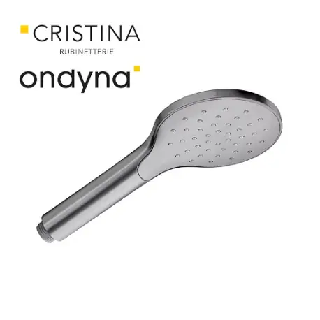 Douchette monojet ronde metal brosse - CRISTINA ONDYNA PD18477