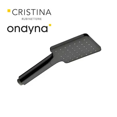 Douchette monojet carree blackmat - CRISTINA ONDYNA PD18513