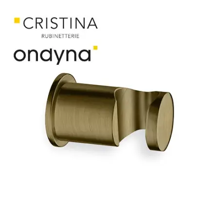 Support douchette rond mural laiton vieux bronze - CRISTINA ONDYNA PD44993