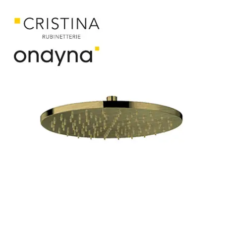 Pomme de douche ronde diametre 30 laiton vieux bronze mat - CRISTINA ONDYNA PD55893
