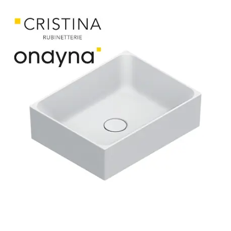 Vasque lavabo premium céramique blanc brillant - CRISTINA ONDYNA PR453501