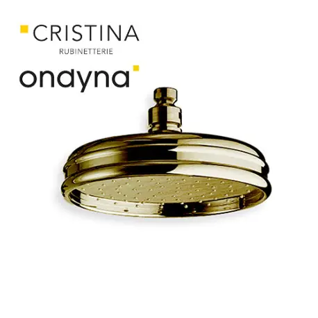 Pomme de douche retro luxe anticalcaire d200 vieux bronze mat - CRISTINA ONDYNA RX54893