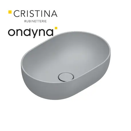 Vasque a poser tonalita50x35 Ciment - CRISTINA ONDYNA SF503523