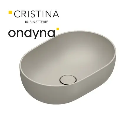 Vasque a poser tonalita50x35 Sable - CRISTINA ONDYNA SF503529