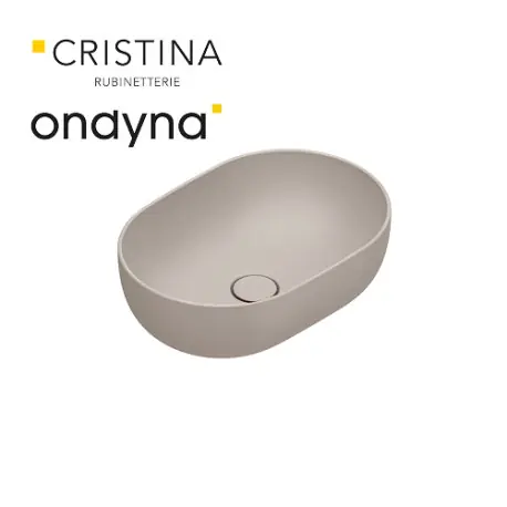 Vasque a poser tonalita50x35 Soie - CRISTINA ONDYNA SF503531