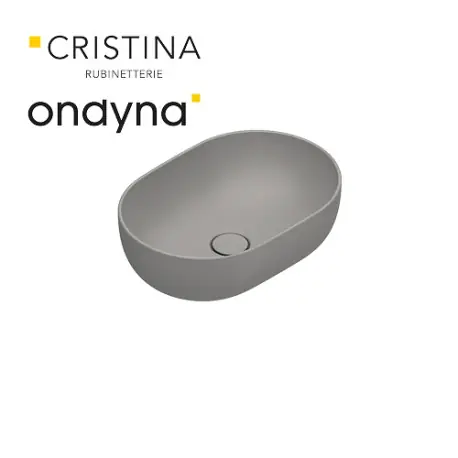 Vasque a poser tonalita50x35 Taupe - CRISTINA ONDYNA SF503532