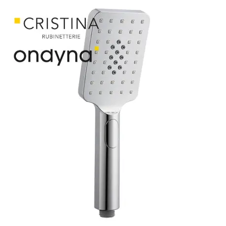Douchette square 3 fonctions chromée - CRISTINA ONDYNA SQ70251