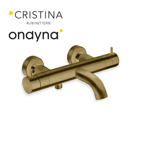 Bain douche thermostatique vieux bronze mat - CRISTINA ONDYNA TV15793