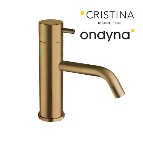 Mitigeur lavabo triverde vieux bronze avec vidage up&down - CRISTINA ONDYNA TV22093