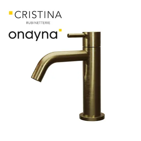 Mitigeur lave mains triverde eau froide poignee tige vieux bronze mat - CRISTINA ONDYNA TV24093