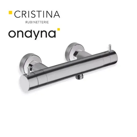 Douche thermostatique metal brosse - CRISTINA ONDYNA TV45177