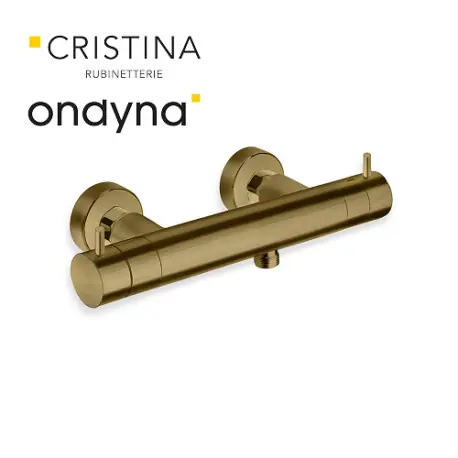 Douche thermostatique vieux bronze mat - CRISTINA ONDYNA TV45193