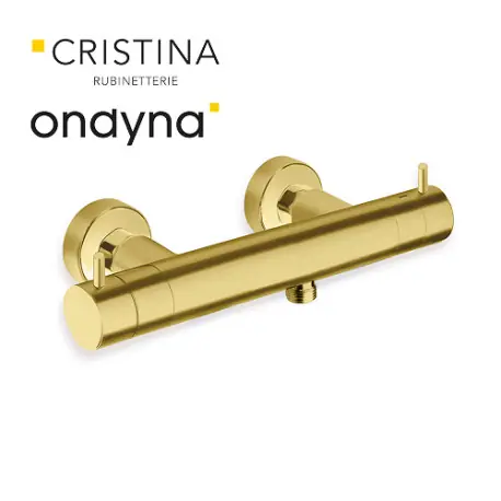 Douche thermostatique or brosse - CRISTINA ONDYNA TV45196P