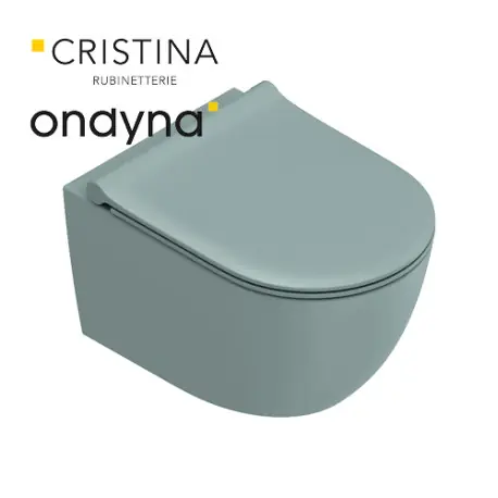 WC suspendu tonalita 55x35 Vert d‘eau - CRISTINA ONDYNA WCSF5528