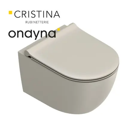 WC suspendu tonalita 55x35 Sable - CRISTINA ONDYNA WCSF5529