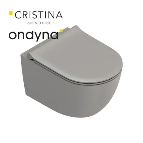 WC suspendu tonalita 55x35 Taupe - CRISTINA ONDYNA WCSF5532