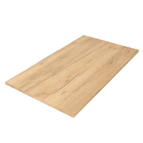 Plan De Toilette Sans Usinage Chêne Africain 900 X 16 X 460 Mm - SALGAR 97406
