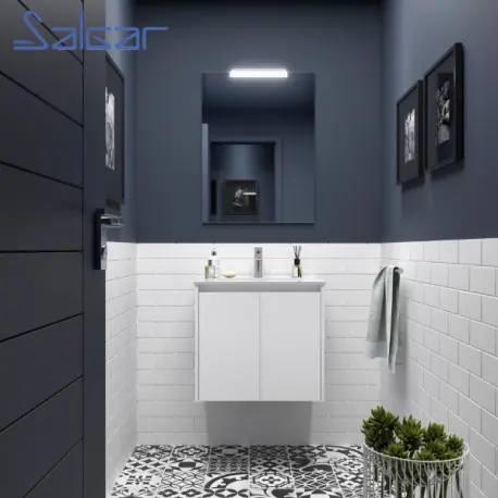 Ensemble salle de bains Noja 700 2 Portes White Satin - SALGAR 105283